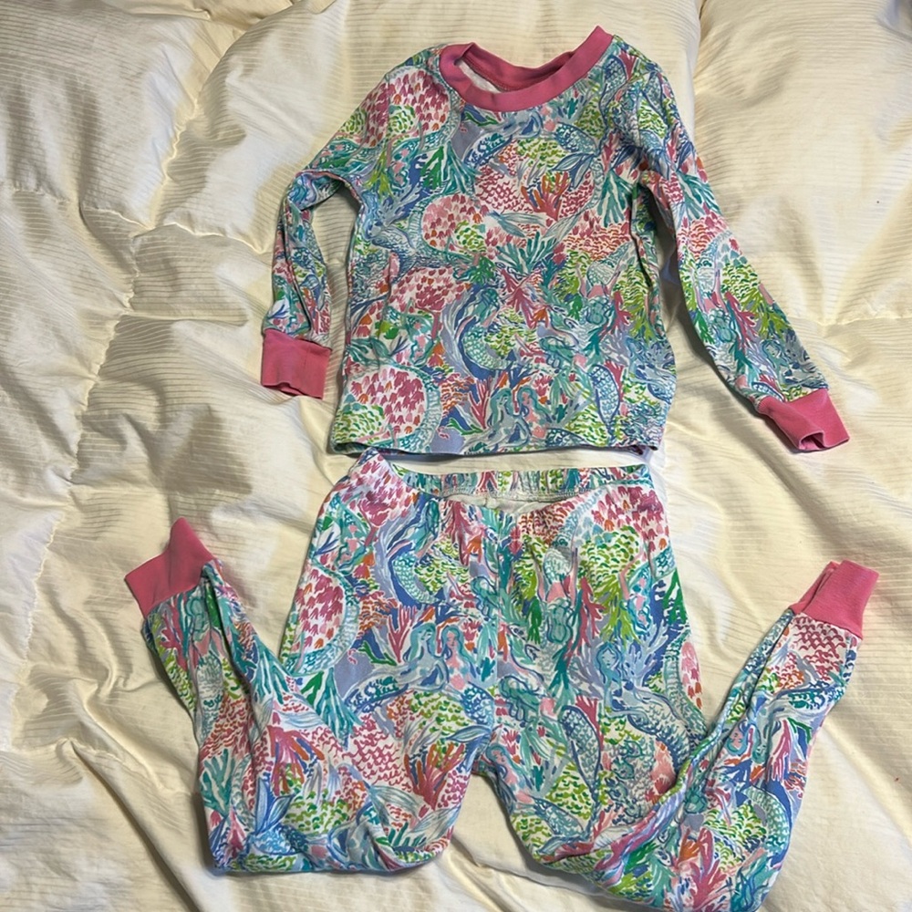 Lilly Pulitzer Mermaid Cove Pajama Set, Multi